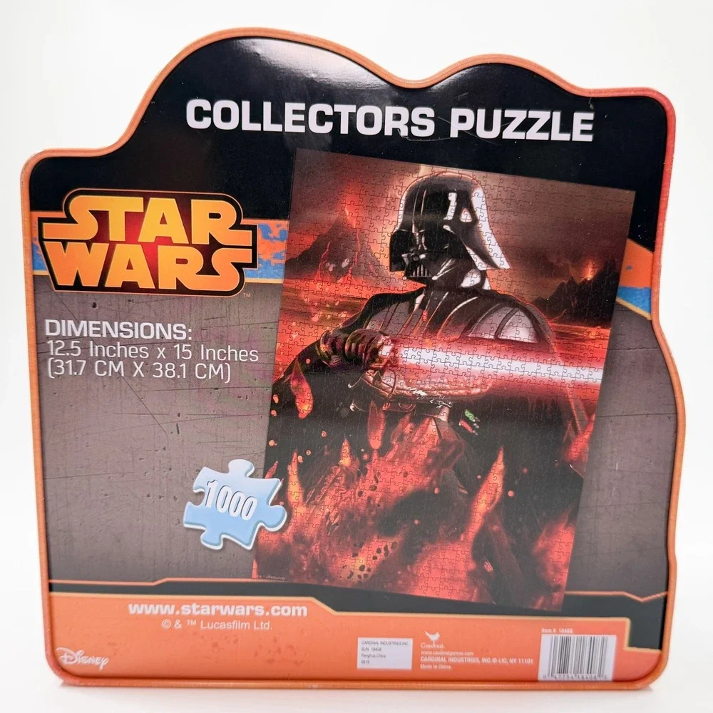 Star Wars Darth Vader Collectors Puzzle 1000 Piece Tin Cardinal Disney Complete
